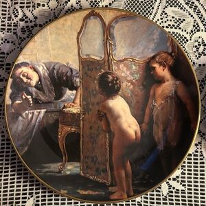 ✨Vintage 1981 Canadian Collector Plate: Paul Peel's "Before the Bath" ✨10.5” Big